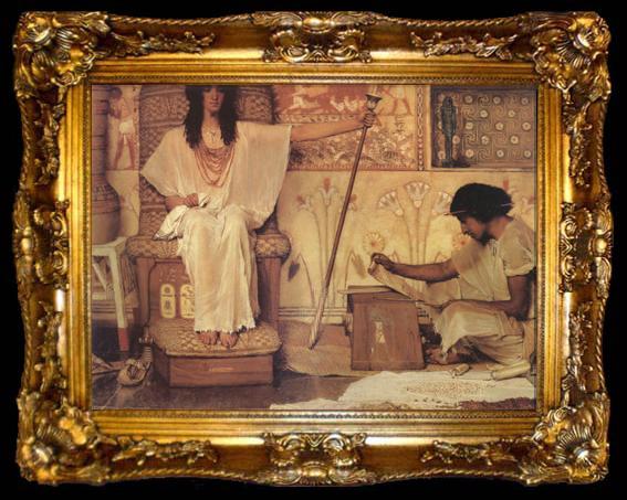 framed  Alma-Tadema, Sir Lawrence Joseph Overseer of Pharoah